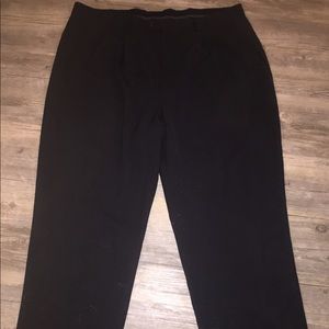 Men’s pleated, black, dress pants